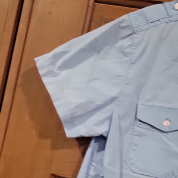 jf j.ferrar Light Blue Casual Button-Down Shirt - Picture 5 of 8